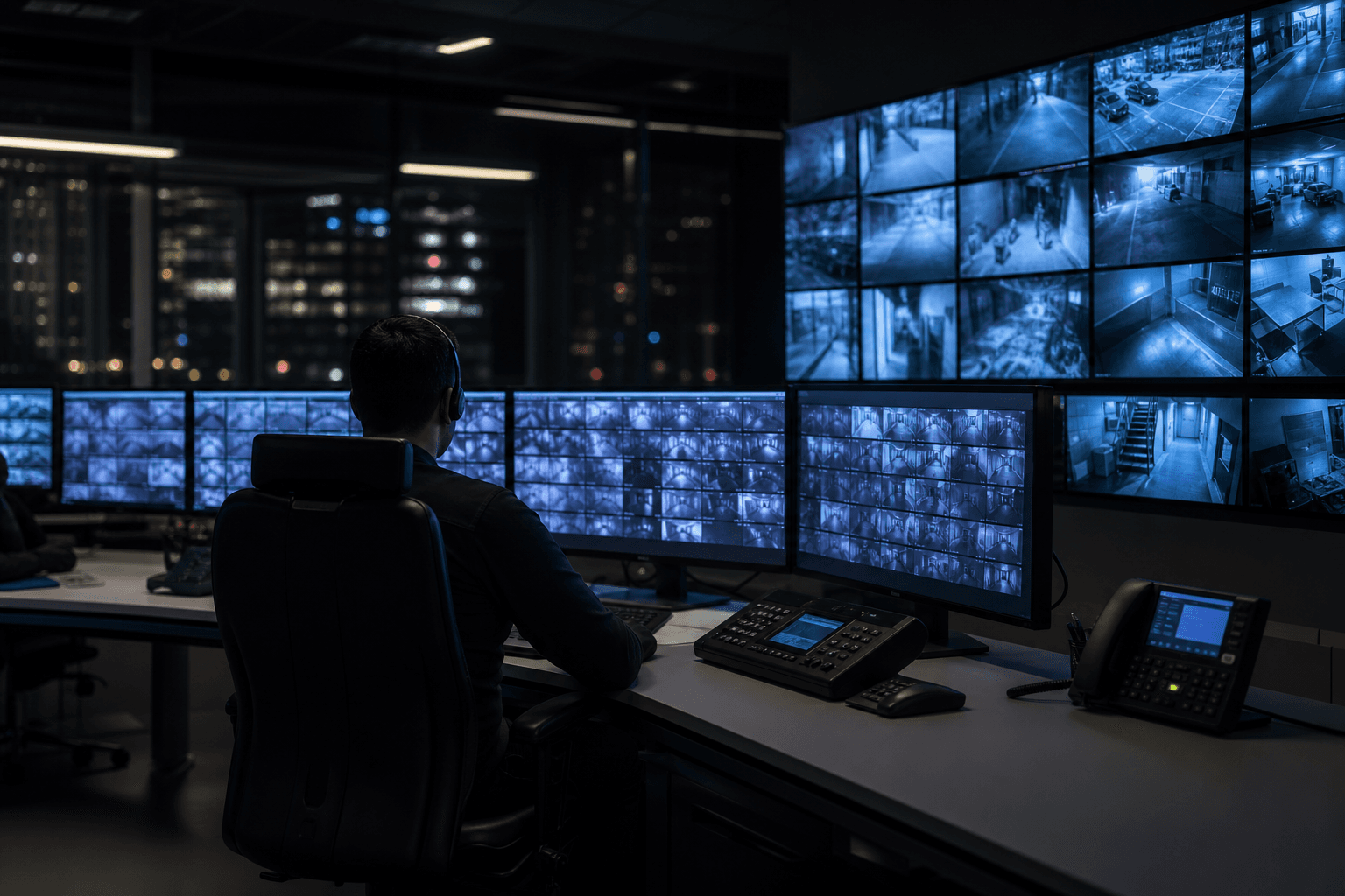 Centro de monitoreo con videovigilancia en tiempo real